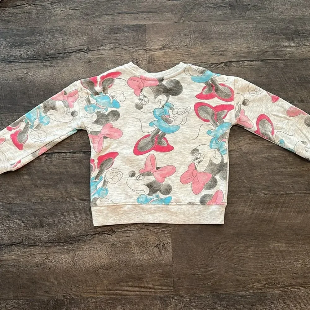 Disney Junior Minnie‎ Mouse 4T Crewneck Pullover Sweatshirt